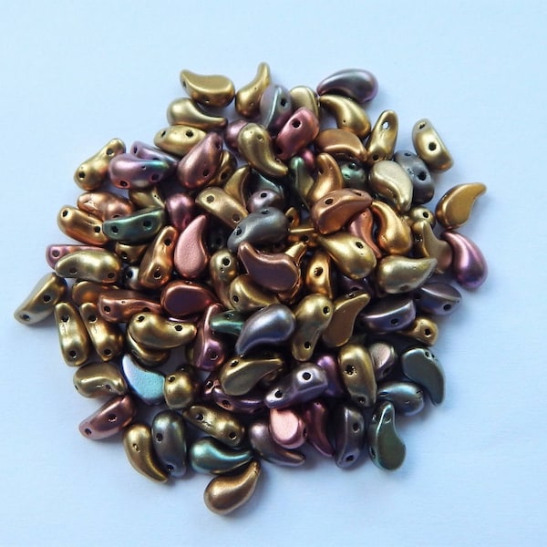 Zoliduo Right Matte Purple Iris Gold (30 Beads)