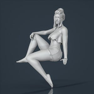 Figure unpainted painted collectible resin Woman Girl 1/18 1/24 1/32 1/43...