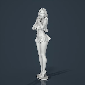 Figure unpainted painted collectible resin Woman Girl 1/18 1/24 1/32 1/43...