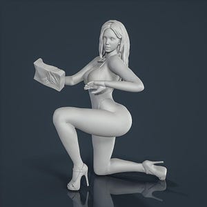 Figure unpainted painted collectible resin Woman Girl 1/18 1/24 1/32 1/43...