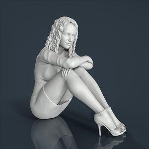 Figure unpainted painted collectible resin Woman Girl 1/18 1/24 1/32 1/43...