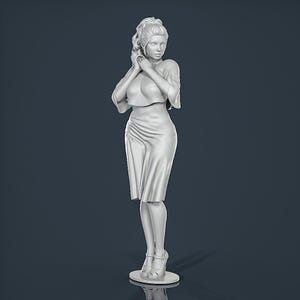 Figure unpainted painted collectible resin Woman Girl 1/18 1/24 1/32 1/43...