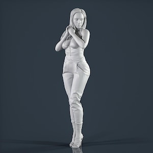 Figure unpainted painted collectible resin Woman Girl 1/18 1/24 1/32 1/43...