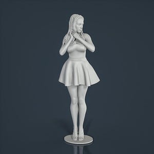 Figure unpainted painted collectible resin Woman Girl 1/18 1/24 1/32 1/43...