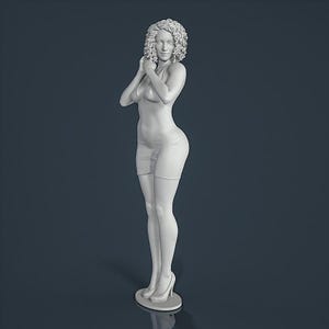 Figure unpainted painted collectible resin Woman Girl 1/18 1/24 1/32 1/43...
