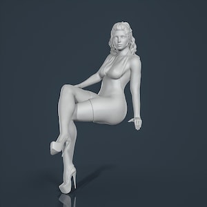 Figure unpainted painted collectible resin Woman Girl 1/18 1/24 1/32 1/43...