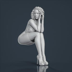 Figure unpainted painted collectible resin Woman Girl 1/18 1/24 1/32 1/43...