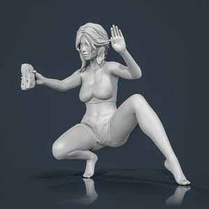 Figure unpainted painted collectible resin Woman Girl 1/18 1/24 1/32 1/43...