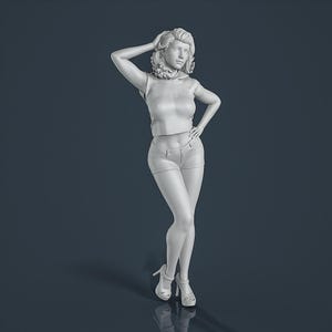 Figure unpainted painted collectible resin Woman Girl 1/18 1/24 1/32 1/43...