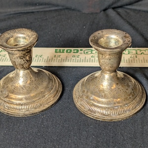 Sterling Weighted Candlestick - Etsy