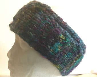 Dark violet, Blue & Aqua Headband