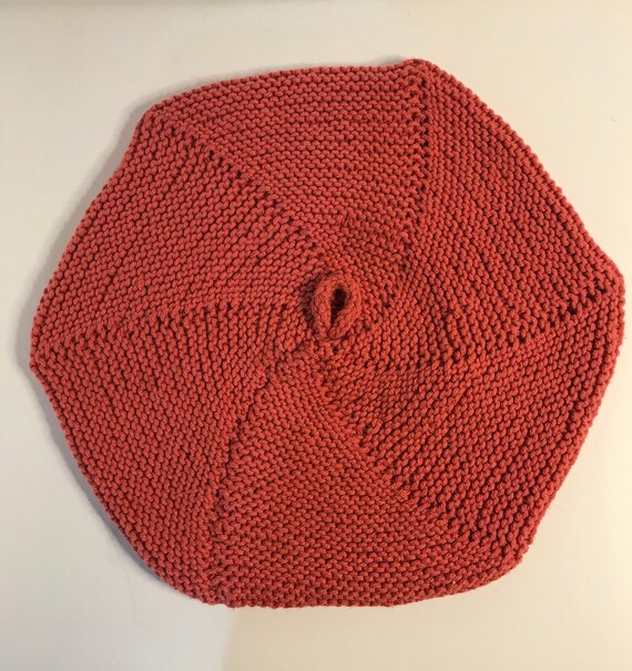 Coral Beret - Etsy