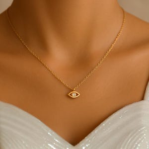 Evil Eye Necklace, Evil Eye Pendant, Turkish Nazar Necklace, Evil Protection Pendant, Evil Eye Symbol Necklace, Evil Charm Pendant For Mom