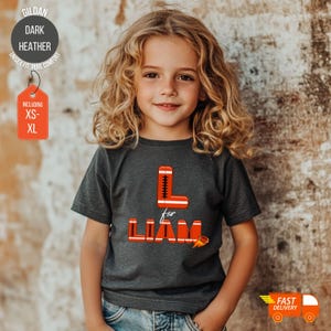 Custom Shirt for Boys, Tshirt with name, Youth Tee, School Shirt, Back to School