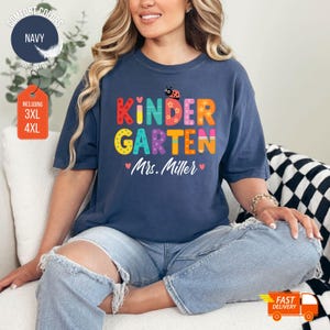Personalized Kindergarten Teacher Shirt: Kinder Crew Team Tee