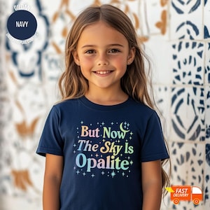 Youth Comfort Colors Shirt: But Now The Sky Is Opalite, Opalite Showgirl Pastel Graphic Sweatshirt