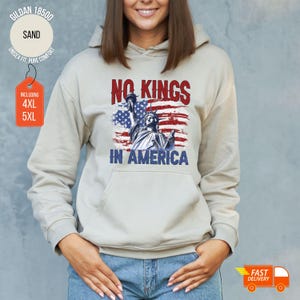 No Kings in America T-Shirt, Statue of Liberty Tee, Comfort Colors Anti Trump Shirt, Anti Monarchy Political Protect Democracy Resist Tshirt