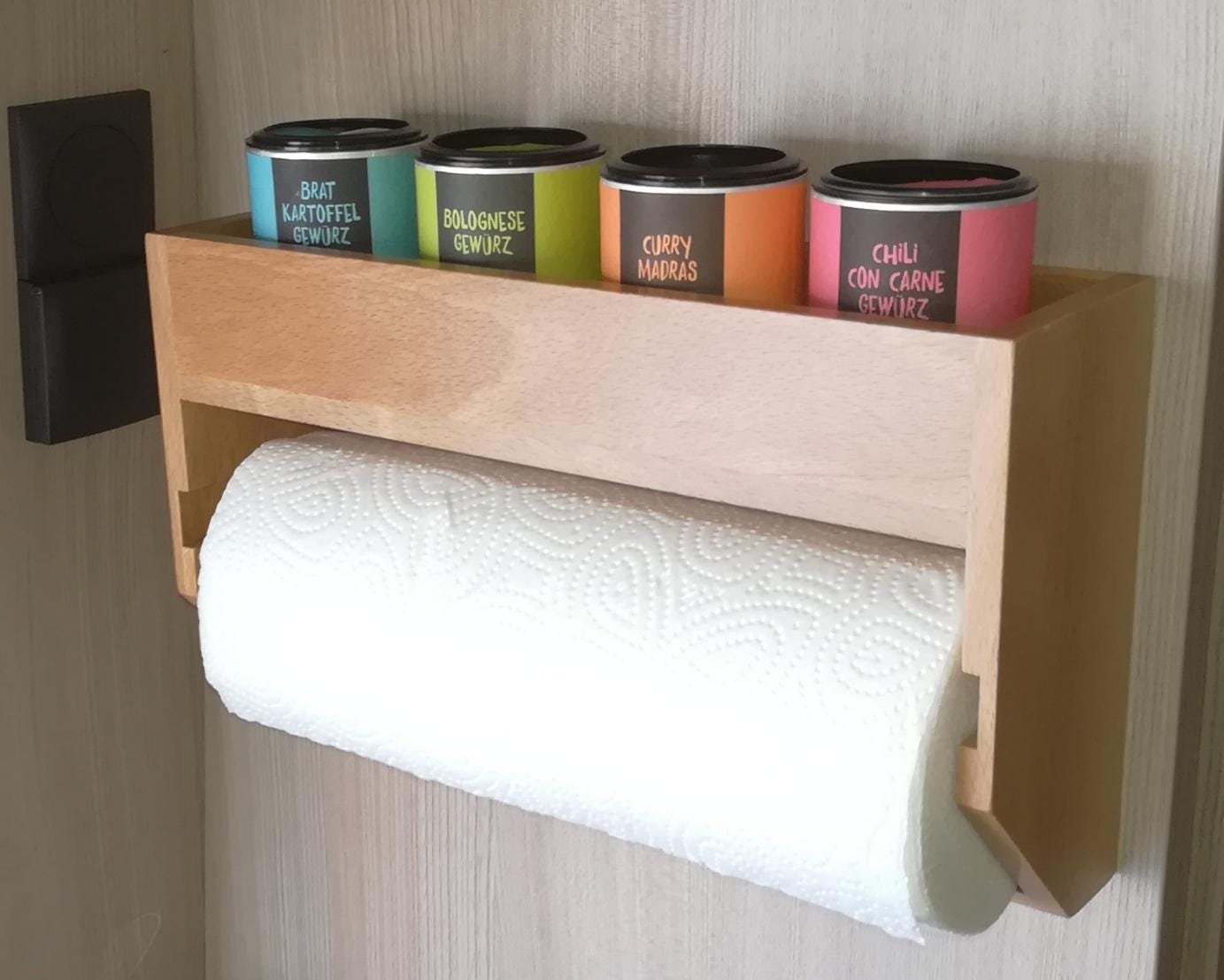 Küchenrollenhalter holz