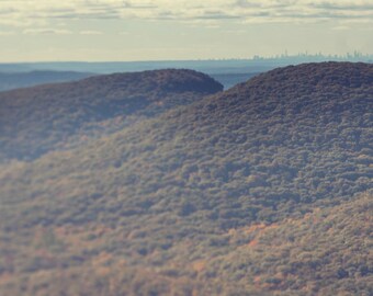 New York City Skyline from Bear Mountain Tilt-Shift 8x10 Inch Photographic Print