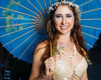 Irisierende Meerjungfrau-Skala-Top, Rave Festival Kostüm (Größe 36C/M)
