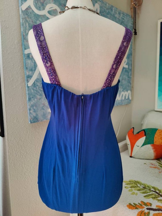 Size M: Rose Marie Reid Vintage Lace Swimsuit, 50… - image 4
