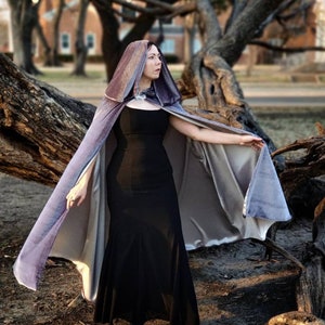 Custom: Arwen Requiem Inspired Cape, Lord of the Rings Cloak Elven Fantasy Cosplay with Butterfly Brooch, Adult Silver Grey Elf Costume image 4