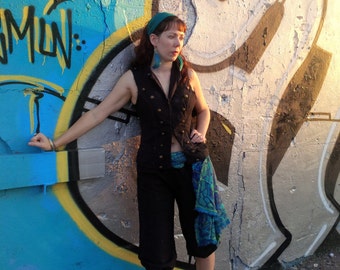 The Lady Pirate Costume, Sexy & Classy Distressed Halloween Outfit, Upcycled OOAK Size 6-10 Etsy ASAP