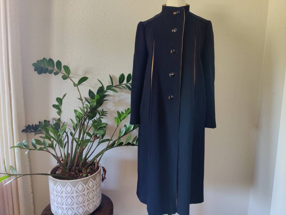 Funnel Neck Coat - Etsy