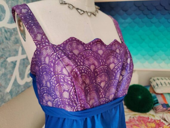 Size M: Rose Marie Reid Vintage Lace Swimsuit, 50… - image 3