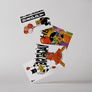 Set Biglietti Di Auguri Originali - Greeting cards, Compleanno con stile, Happy Birthday