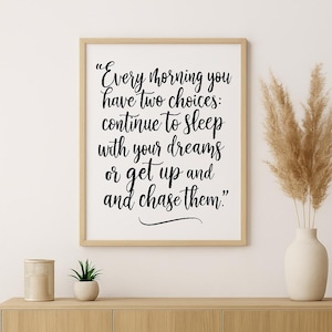 Wall art; personalized gifts; inspirational quote poster; wall decor; wall art; positive quote; quote frame; painting