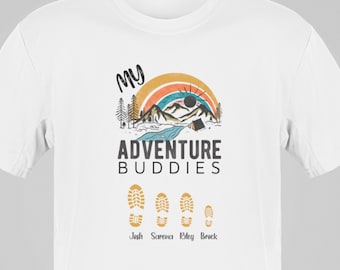 Personalized Adventure Buddy T-Shirt| Graphic Tee| Father's Day| Custom Tee
