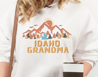 Idaho Grandma| Mountain Grandma| 208| Idahoan| Gift for Grandma| Idaho Gift| Hoodie| Unisex| Midweight| Soft| Flattering| 208 Supply Co