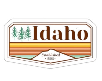 Idaho Sticker| Idaho| Idaho Art| Sticker| Waterproof Sticker| Laptop Sticker| Water Bottle Sticker| Fade Proof Sticker| Die Cut| Vinyl