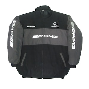 F1 Mercedes AMG Vintage Racing Embroidered Jacket