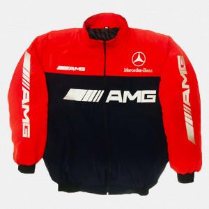 F1 Mercedes Vintage Racing Embroidered Jacket