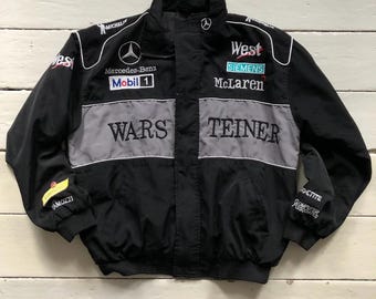 F1 Mercedes McLaren Vintage Racing Embroidered Jacket