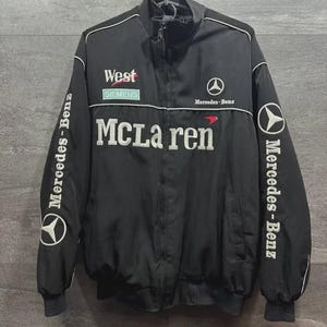 F1 Mercedes McLaren Vintage Racing Embroidered Jacket