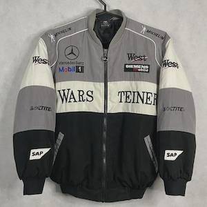 F1 Mercedes McLaren Vintage Racing Embroidered Jacket