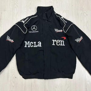 F1 Mercedes McLaren Vintage Racing Embroidered Jacket
