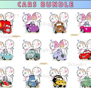 Aquarell Autos PNG Bundle: Prinzessin Schloss Clipart (Digitaler Download)