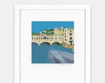 Pulteney Bridge, Bath by Hannah Broadway - signed,  editioned digital print