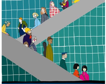 Going Underground: Londoner Druck von Hannah Broadway