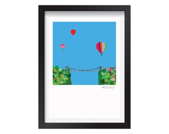Bristol Skyline - signed, editioned Art print by Hannah Broadway