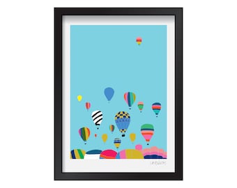 Balloons  - signed,  editioned digital print by Hannah Broadway