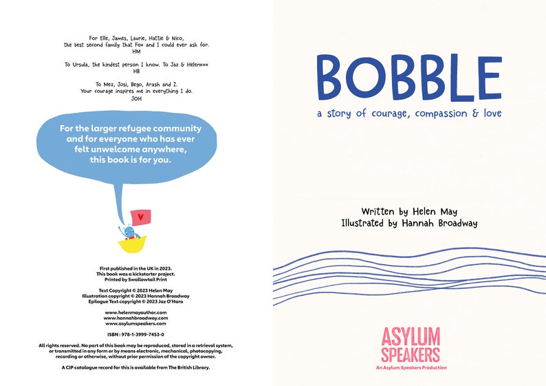 Bobble written by Helen May and illustrated by Hannah Broadway