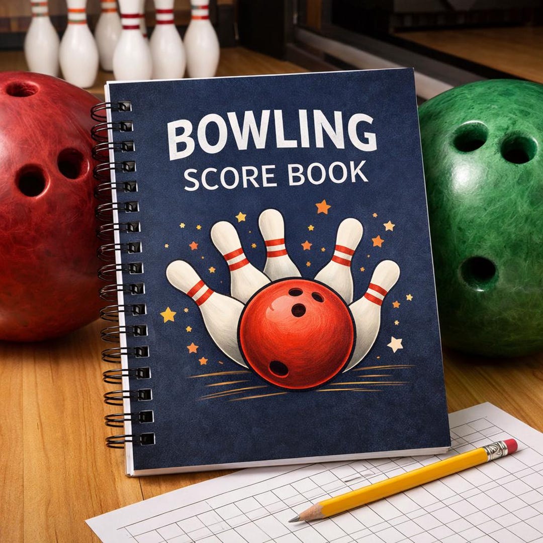 Scorr Boo Bowling Score Book | Bowling Score Tracker | Game & League Score ...