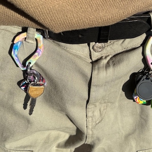 Gerecyclede karabijnhaak CHEL sleutelclip | EDC | Sleutelhanger | Duurzame cadeau-ideeën | Zakkunstobject