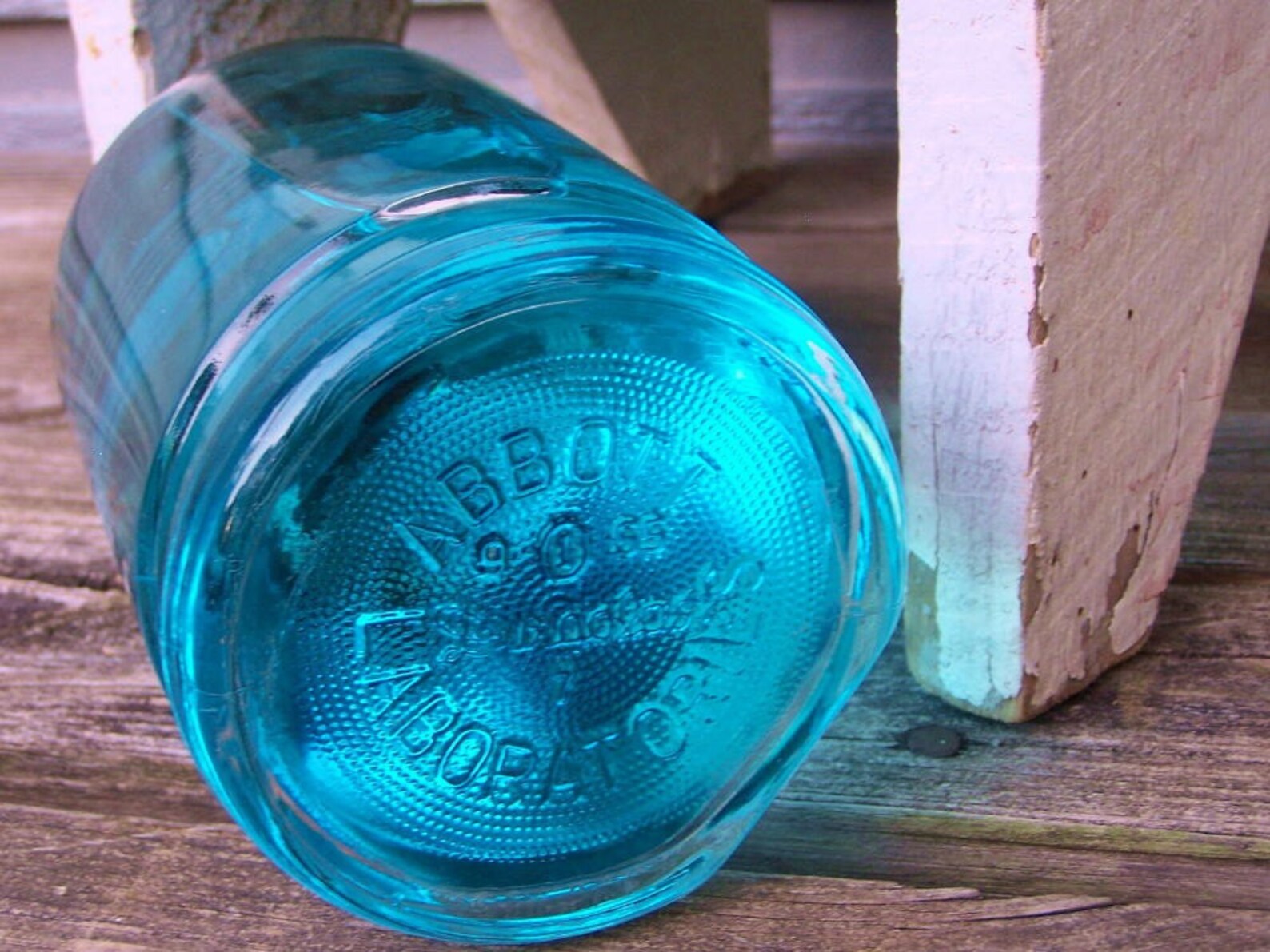 Vintage Abbott Laboratories IV Bottle Etsy