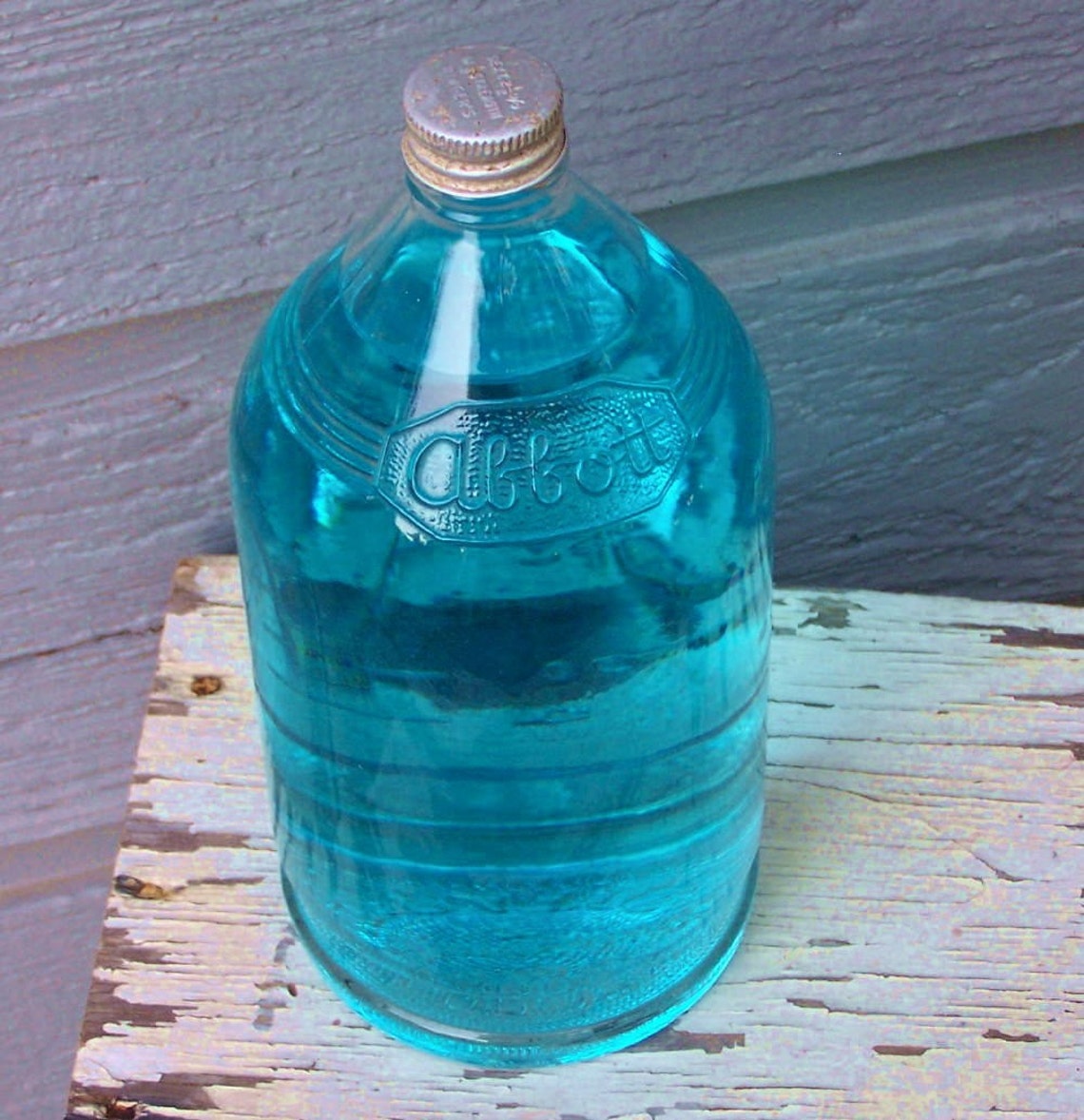 Vintage Abbott Laboratories IV Bottle Etsy